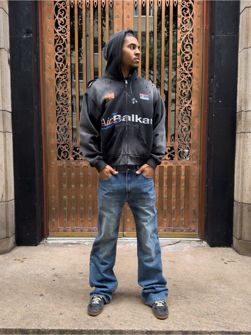 Bravest Studio Blue Flare Denim Jeans